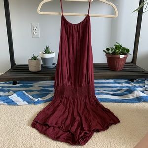 Maroon Brandy Melville Romper